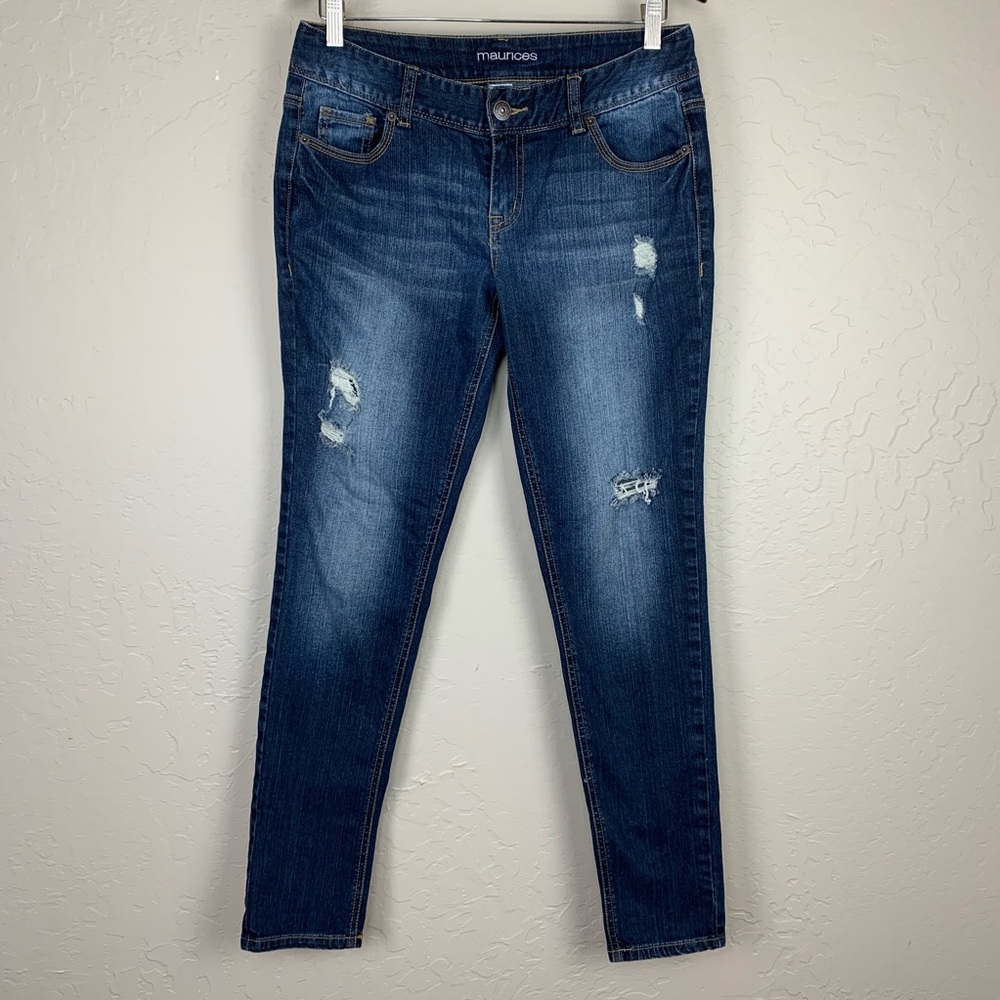 Maurice’s Distressed Skinny Jeans Size 3/4
